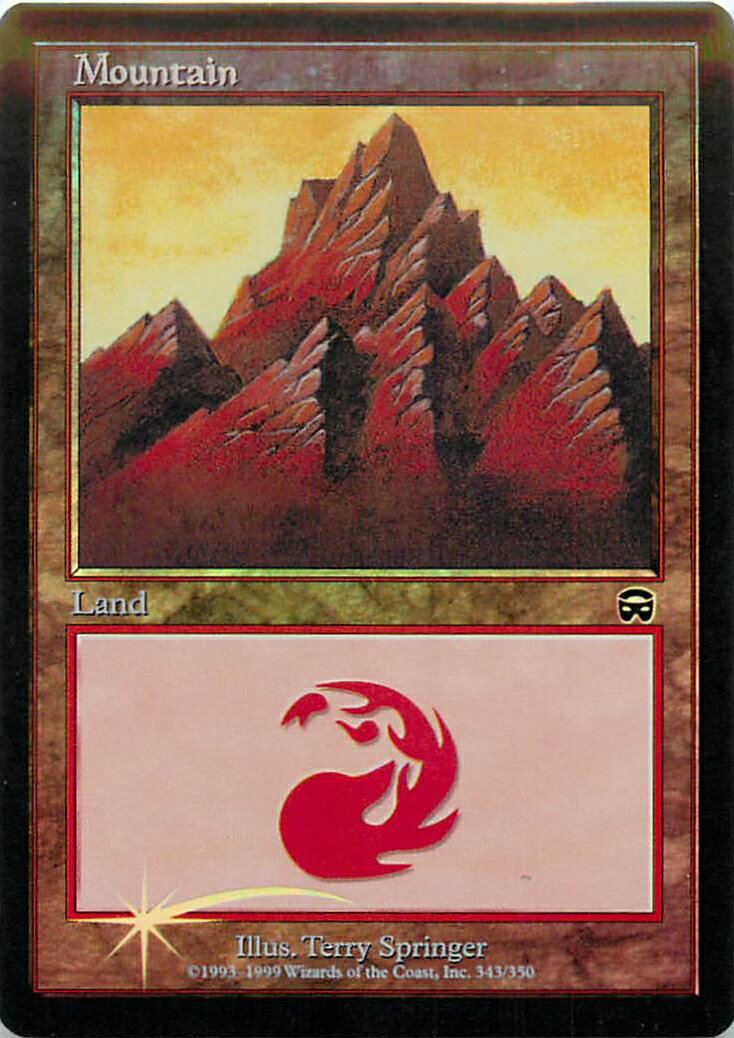 マジックザギャザリング MTG 無色 山 MMQ-343 基本土地 Foil 【中古】