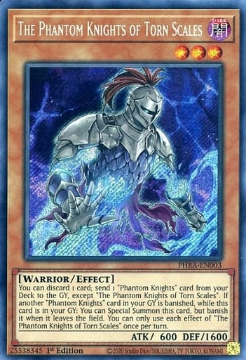 遊戯王 幻影騎士団ティアースケイル 英語版 1st PHRA-EN003 Secret PHRA-EN003 シークレット 【中古】