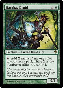 マジックザギャザリング MTG 緑 ヘイラバズのドルイド WWK-105 レア 【中古】