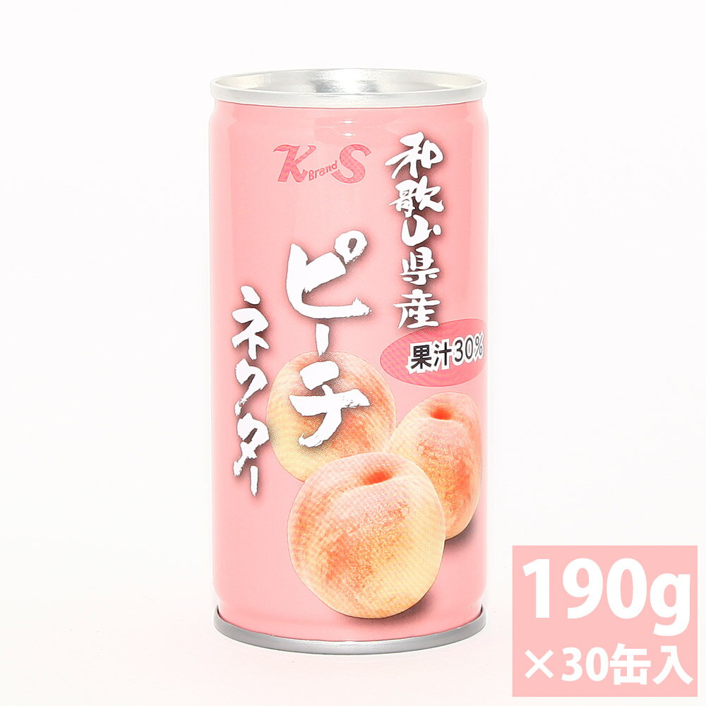 紀州食品 紀州ピーチネクター 190g×30缶入