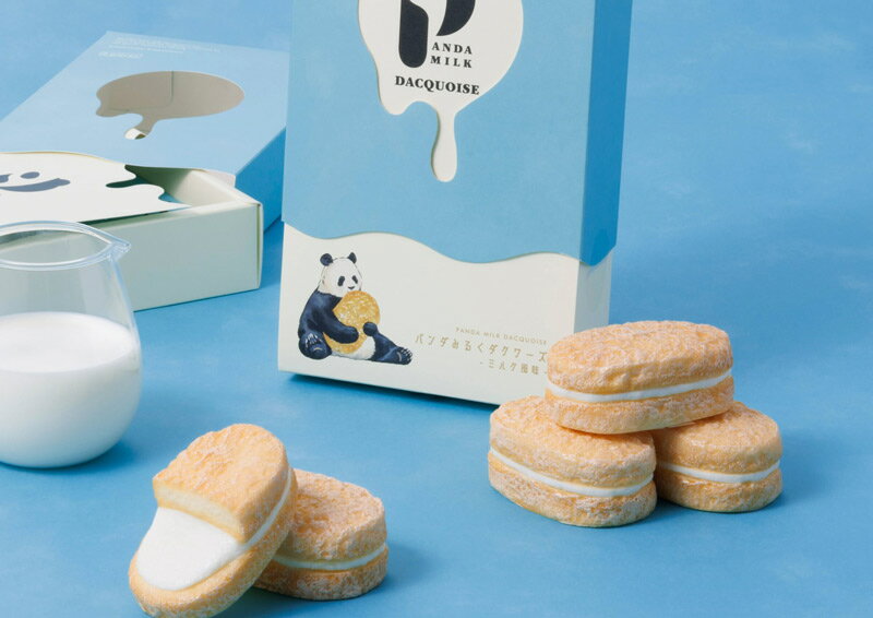 紀伊観光物産　パンダみるくダクワーズ　ミルク風味　4個入