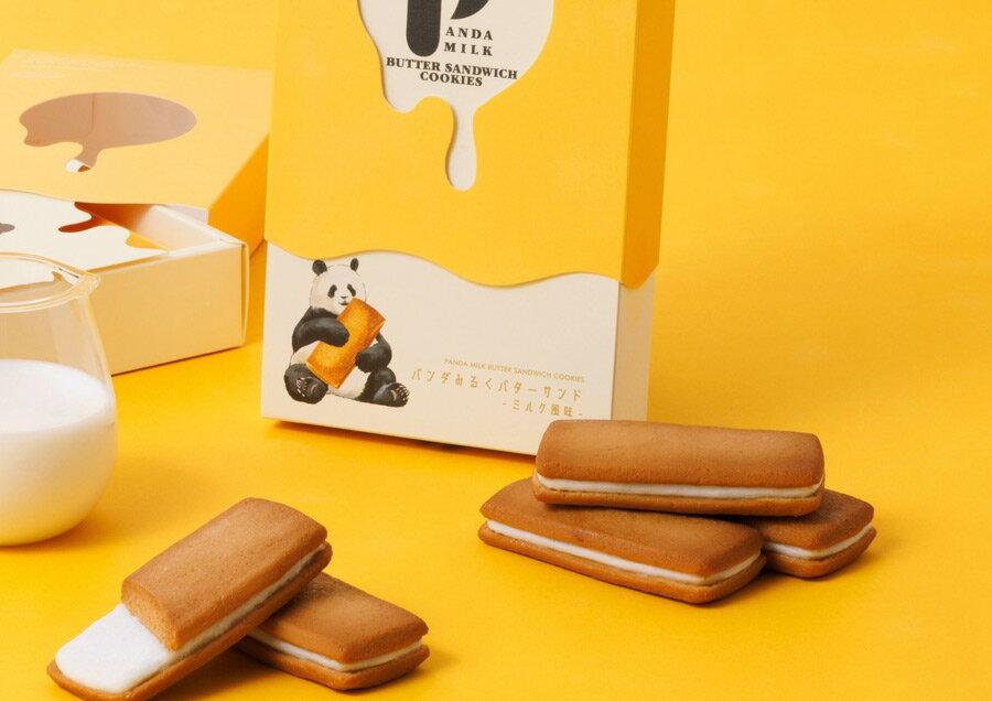 紀伊観光物産　パンダみるくバターサンド　ミルク風味　4個入