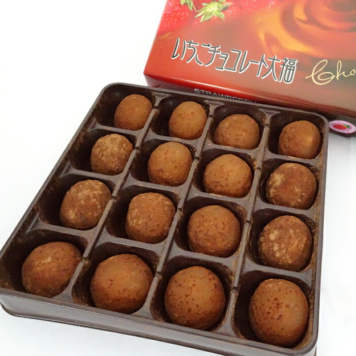 山崎梅栄堂　いちごチョコレート大福　16個入　バレンタイン