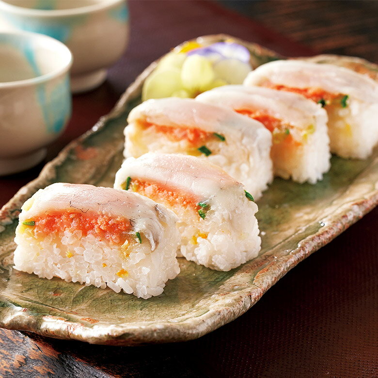Sushi - きまぐれクック監修ふくや　真ふぐめんたい寿司（箱入）　クール冷凍便※包装不可商品