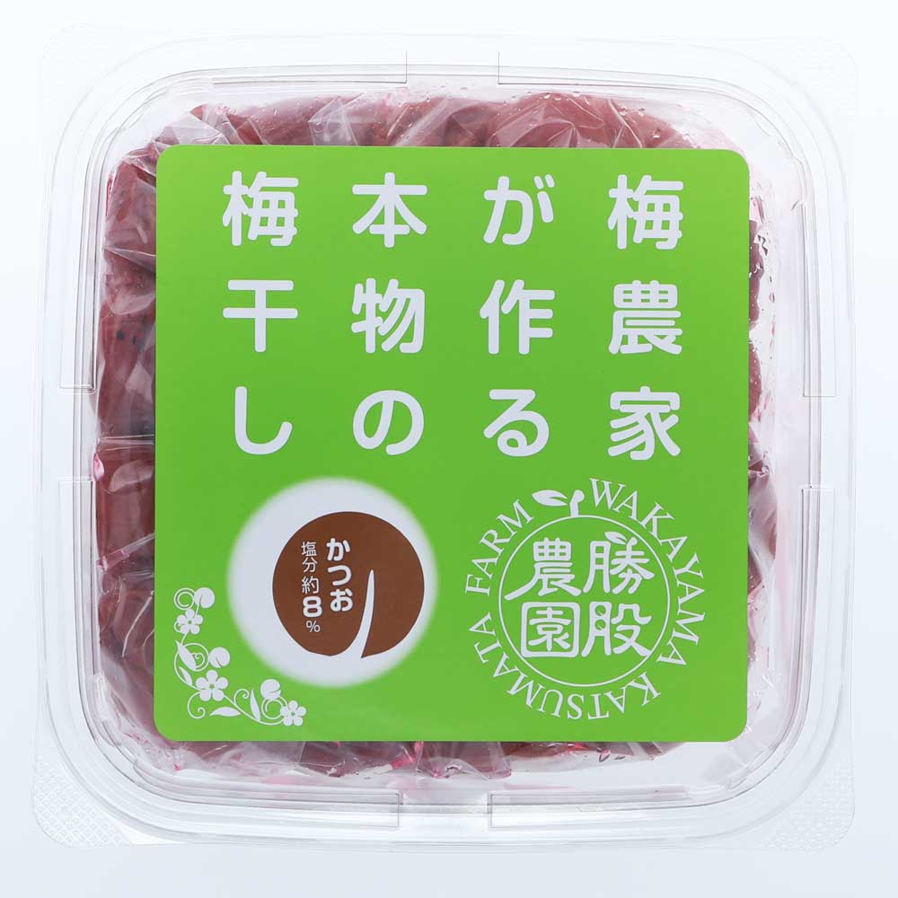 梅農家が作る本物の梅干し勝股農園　つぶれ梅　かつお梅（600g）塩分約8％※包装不可商品