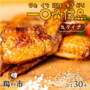 【期間限定5/16 09:59までP10倍】鶏の市 手羽先 焼き鳥 一口 骨付鳥 丸亀風骨抜き手羽先〈生〉30本入り 送料無料 冷凍 国産 業務用 大容量 まと...