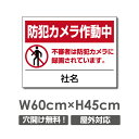 【防犯カメラ作動中】W600mm×H450mm 名入れ無料 不法投棄 監視カメラ 作動中 監視中 24時間 録画中 屋外 オーダー セキュリティ看板 エトセトラ 屋外ゴミ捨て迷惑行為防止対策 私有地 マンション管理 camera-202