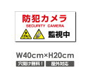 【防犯カメラ監視中】W400mm×H200mm 不法投棄 監視カメラ 作動中 監視中 24時間 録画中 屋外 オーダー セキュリティ看板 不法投棄厳禁!エトセトラ 屋外ゴミ捨て迷惑行為防止対策 私有地 マンション管理 camera-271