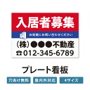 【社名・電話番号入れ対応】「入居者募集」 不動産 管理看板 募集看板 広告 契約 会社 お店 店舗 電話番号 売物件 新築 売地看板 trg-fds-02