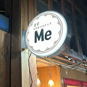 【お得なクーポン配布中】丸型突き出し看板 LED 丸アルミ コーポレートシンボル 袖看板 丸型看板 電飾看板 照明入り看板 店舗用 両面タイプ(スタンド看板/袖看板・突出し看板) W450mmxH450mmxD130mm デザイン・貼り加工込み cads-4508e-led