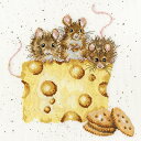 Bothy Threads クロスステッチ刺繍キット 「Crackers About Cheese」 XHD53 ボシースレッズ 【取り寄せ/納期40~80日程度】 ネズミ
