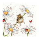Bothy Threads クロスステッチ刺繍キット "Daisy Mouse" XHD80 ボシースレッズ 【海外取り寄せ/納期40~80日程度】 ネズミ