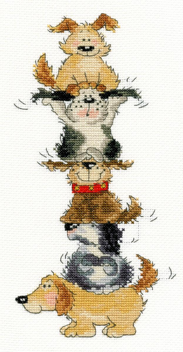 Bothy Threads クロスステッチ刺繍キット "Top Dog" XMS28 (犬) ボシースレッズ 