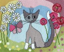 Bothy Threads クロスステッチ刺繍キット 「Lazy Daisy」 XRW4 ネコ 猫 ボシースレッズ 【海外取り寄せ/納期40〜80日程度】