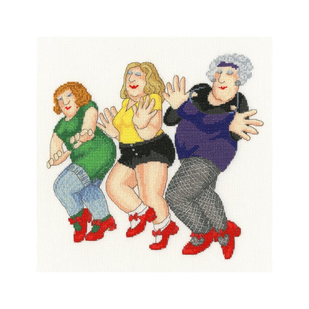 Bothy Threads クロスステッチ刺繍キット 「Dancing Class」 Beryl Cook (ベリル・クック) XBC4 ボシースレッズ 【海外取り寄せ/納期40〜80日程度】