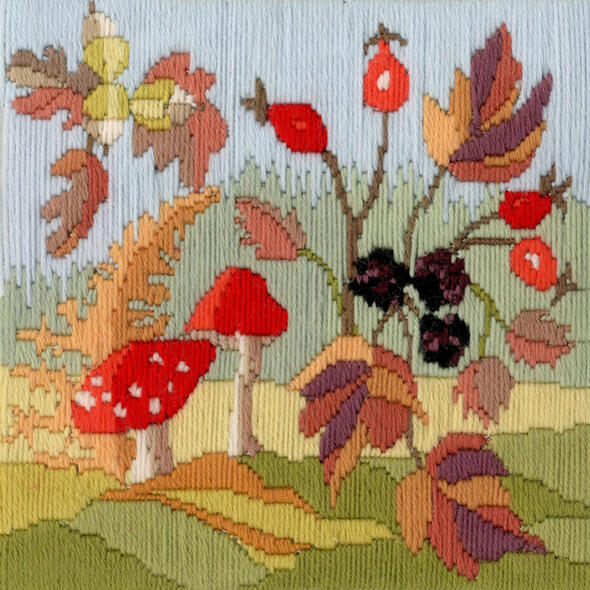 Rakuten - Bothy Threads ロングステッチ刺繍キット 「Long Stitch Seasons: Autumn」 LSS3 (四季/秋) ボシースレッズ 【海外取り寄せ/納期40〜80日程度】