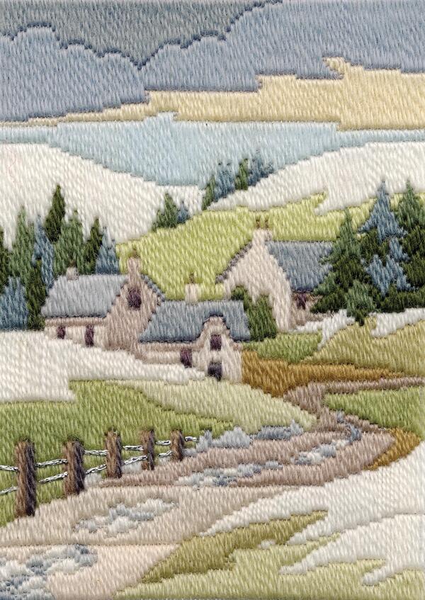 Rakuten - Bothy Threads ロングステッチ刺繍キット 「Long Stitch Seasons - Winter Cottage」 (冬のコテージ) MLS12 ボシースレッズ 【海外取り寄せ/納期40〜80日程度】