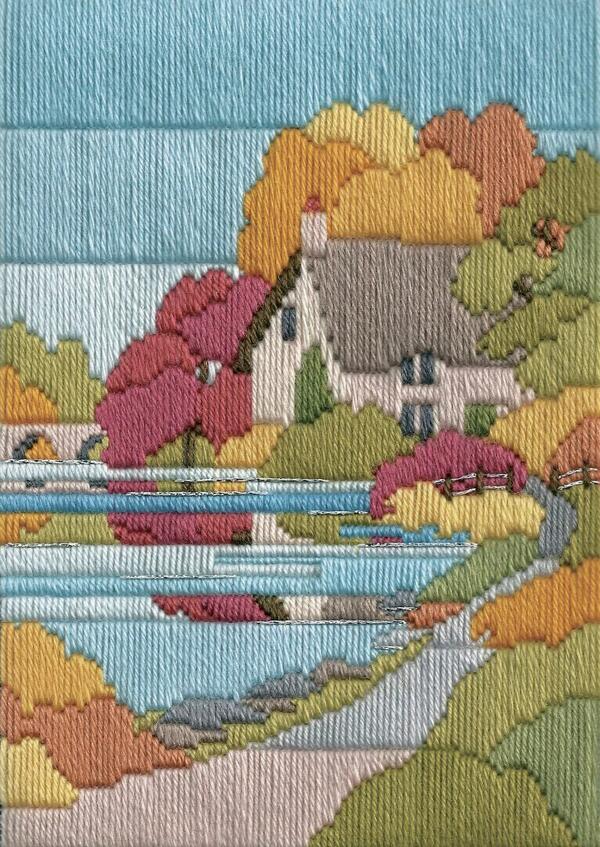 乐天商城 - Bothy Threads ロングステッチ刺繍キット 「Long Stitch Seasons - Autumn Walk」 (秋の散歩) MLS23 ボシースレッズ 【海外取り寄せ/納期40〜80日程度】