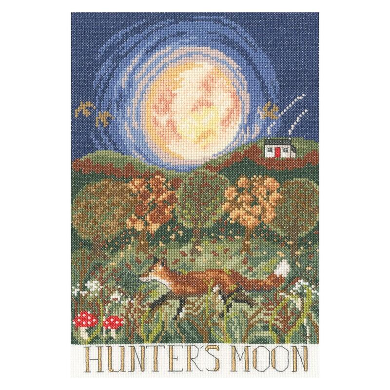 Bothy Threads クロスステッチ刺繍キット "Hunter's Moon" XDD3 (狩猟月 十月の満月) ボシースレッズ 【海外取り寄せ/納期40～80日程度】