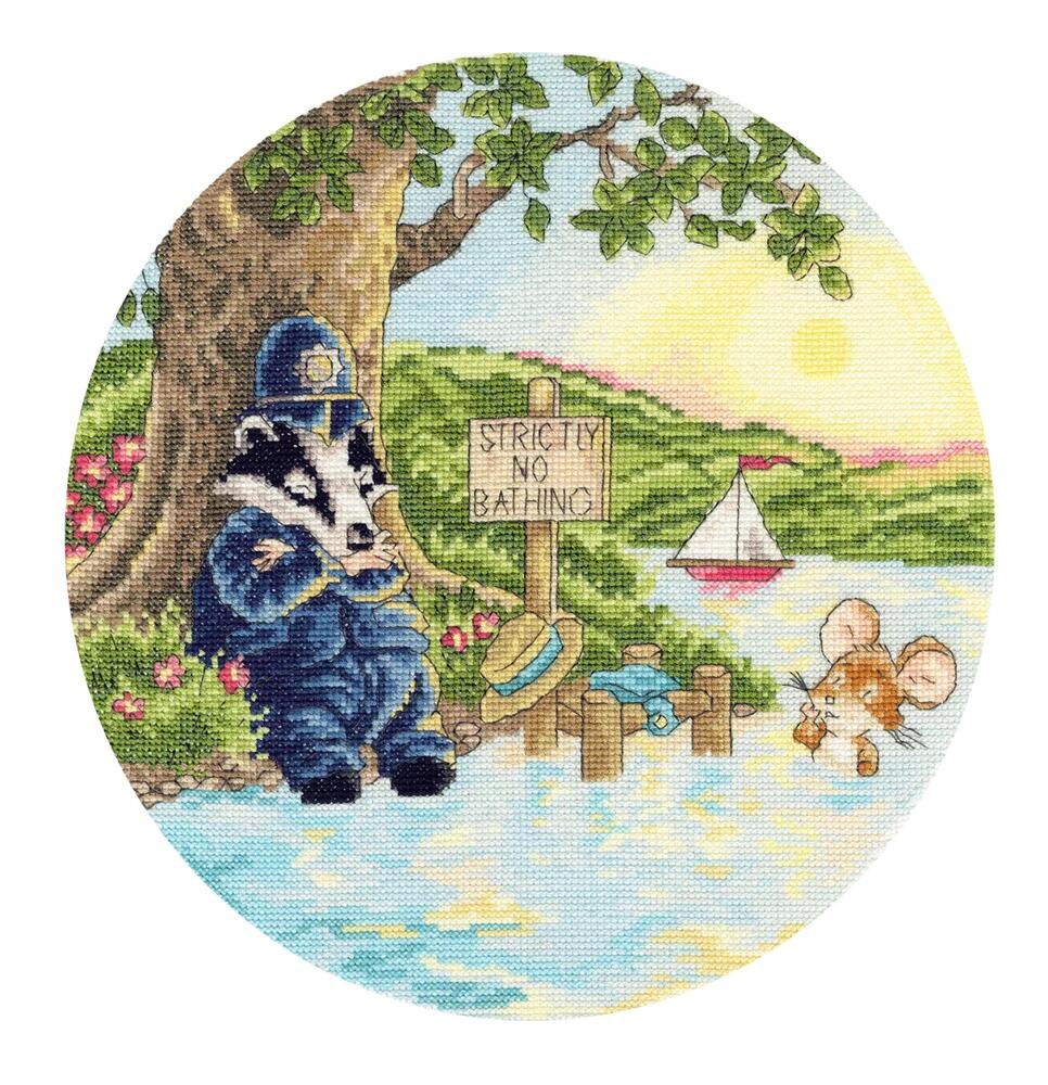 Bothy Threads クロスステッチ刺繍キット "Strictly No Bathing" XBR6 ボシースレッズ 【海外取り寄せ/納期40～80日程度】