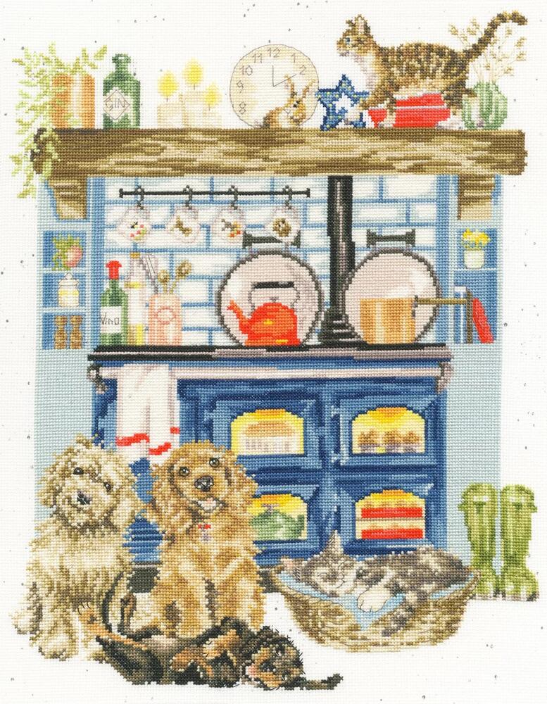 Bothy Threads クロスステッチ刺繍キット "Country Kitchen" XHD127 カントリー・キッチン ボシースレッズ 【海外取り寄せ/納期40～80日程度】