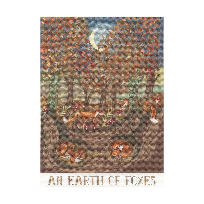 Bothy Threads クロスステッチ刺繍キット "An Earth Of Foxes" XDD10 ボシースレッズ 【海外取り寄せ/..