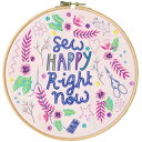 Bothy Threads フリーステッチ刺繍キット "Sew Happy Embroidery - Sew Happy" ELFW4 ボシースレッズ 【海外取り寄せ/納期40~80日程度】