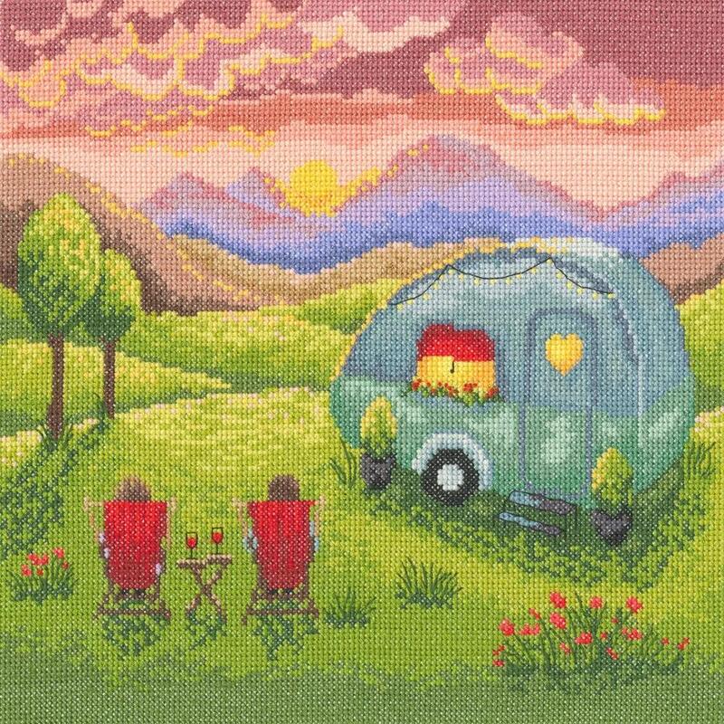 Bothy Threads クロスステッチ刺繍キット "Our Happy Place" (ハッピープレイス) XLP1 ボシースレッズ 【海外取り寄せ/納期40～80日程度】