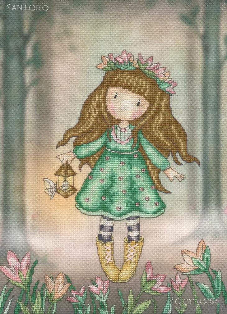 Bothy Threads クロスステッチ刺繍キット "Woodland Wildflower" XG53 ボシースレッズ 【海外取り寄せ/納期40～80日程度】