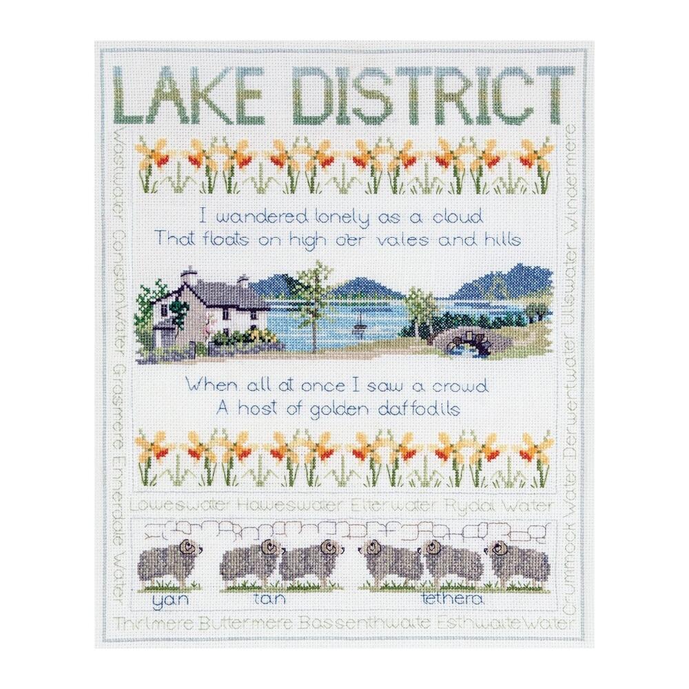 Bothy Threads クロスステッチ刺繍キット 「Samplers - Lake District」 RSLD (イングランド湖水地方のサンプラー) ボシースレッズ DERWENTWATER DESIGNS 
