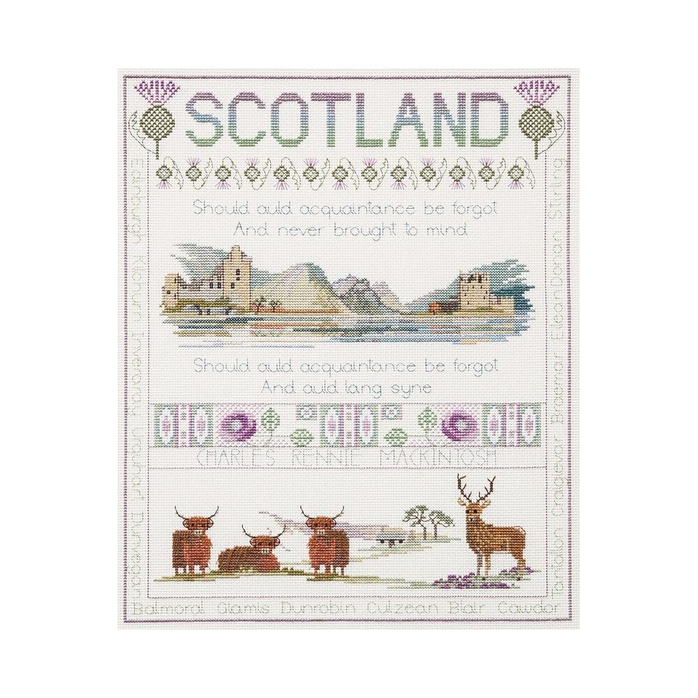 Bothy Threads クロスステッチ刺繍キット 「Samplers - Scotland」 RSS (スコットランドのサンプラー) ボシースレッズ DERWENTWATER DESIGNS 