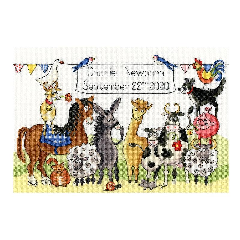 Bothy Threads クロスステッチ刺繍キット "Something To Crow About" XNB6 (Samplers / バースサンプラ..