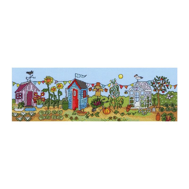 Embroidery - Bothy Threads クロスステッチ刺繍キット 「Allotment Fun」 XJR21 (貸し菜園) ボシースレッズ 【海外取り寄せ/納期40〜80日程度】