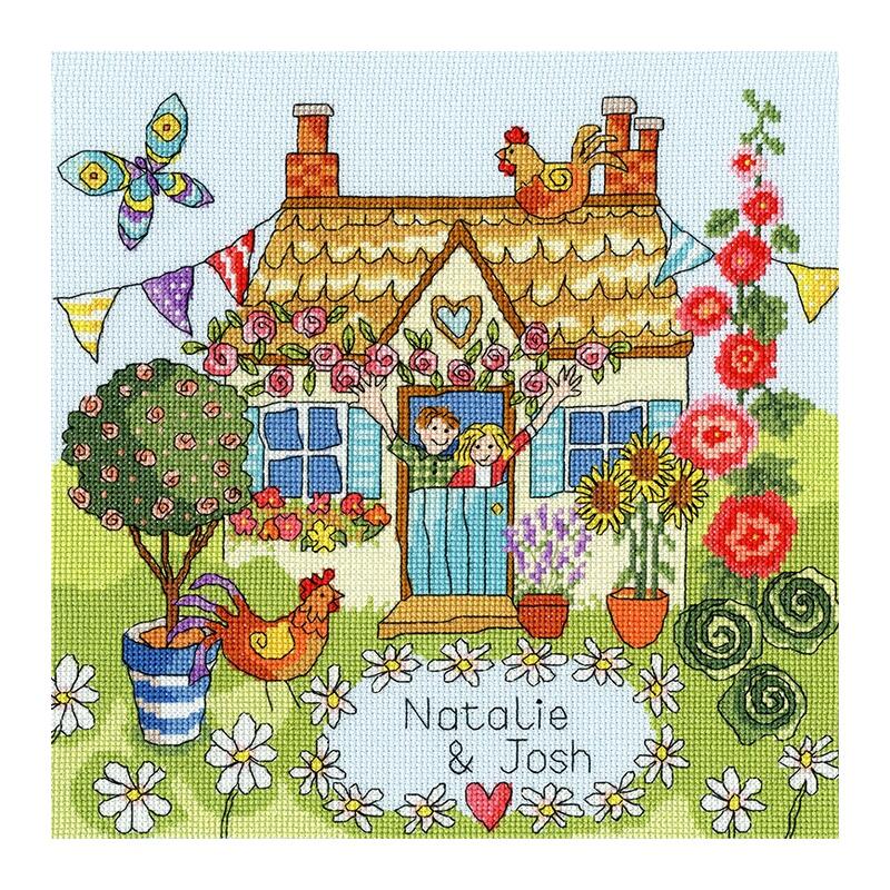 Bothy Threads クロスステッチ刺繍キット 「Our House」 XJR37 (私たちの家) ボシースレッズ 【海外取り寄せ/納期40〜80日程度】
