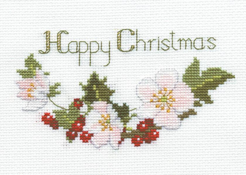 Rakuten - Bothy Threads クロスステッチ刺繍キット 「Christmas Card - Christmas Roses」 CDX01 (クリスマスローズ) ボシースレッズ 【海外取り寄せ/納期40〜80日程度】