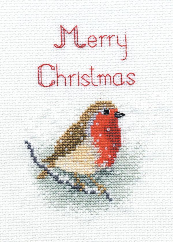 Rakuten - Bothy Threads クロスステッチ刺繍キット 「Christmas Card - Snow Robin」 CDX03 (雪とコマドリ) ボシースレッズ 【海外取り寄せ/納期40〜80日程度】