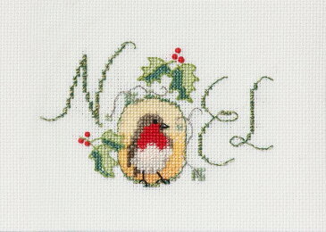 Bothy Threads クロスステッチ刺繍キット 「Christmas Card - Noel Robin」 CDX53 (コマドリのノエル) ボシースレッズ 【海外取り寄せ/納期40〜80日程度】