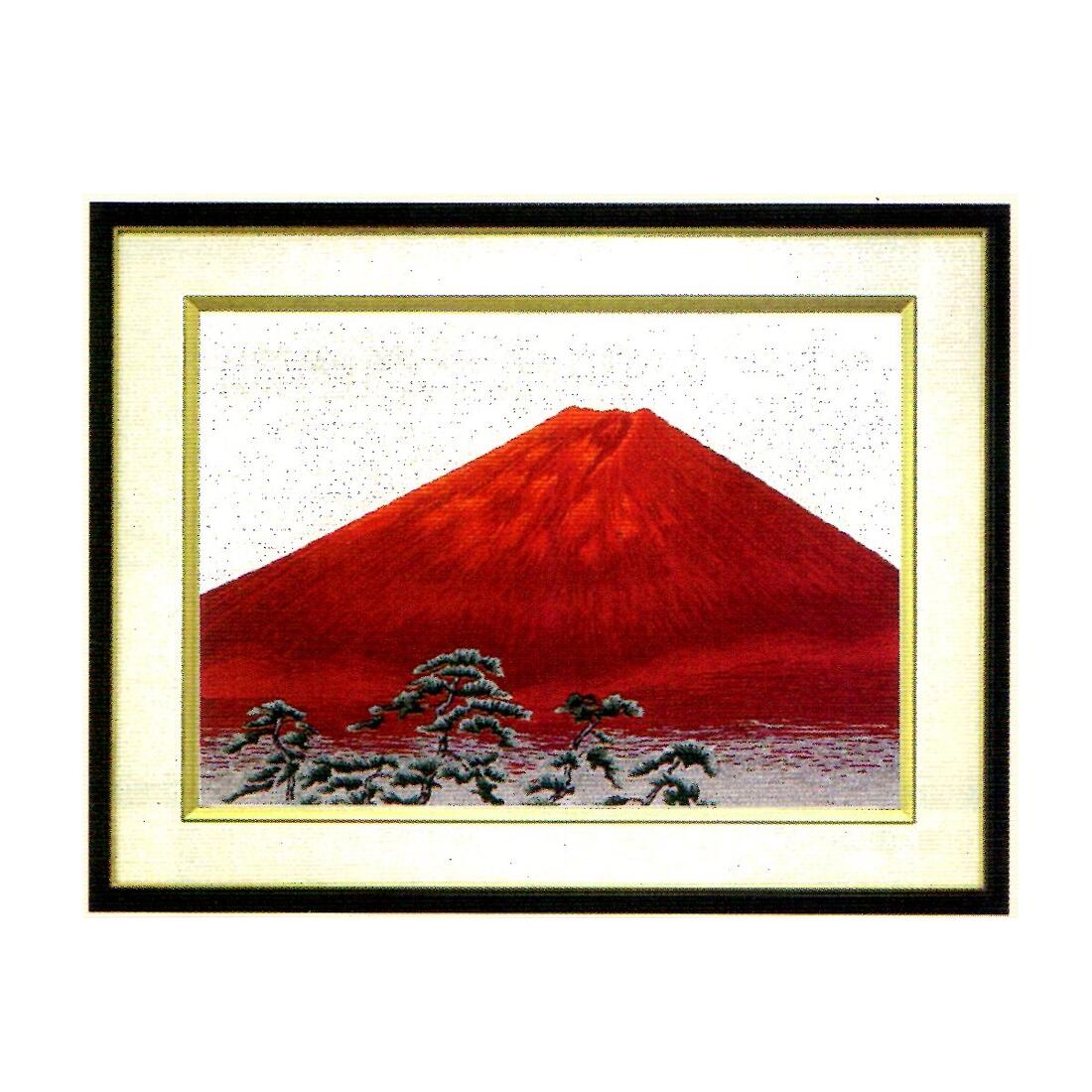楽天HAND WORK とりい東京文化刺繍キット BSK-259 「赤富士」（6号） 富士山 世界遺産 世界文化遺産 静岡