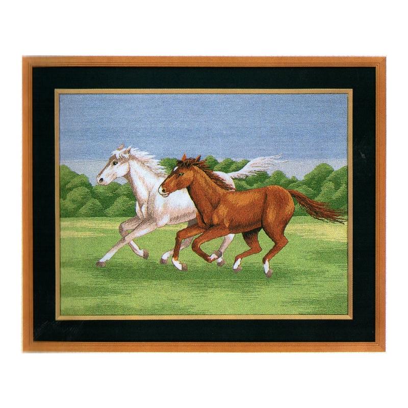 東京文化刺繍キット BSK-471 「草原の馬」(4号)