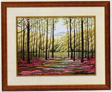 東京文化刺繍キット BSK-068 「春の林道」(3号)