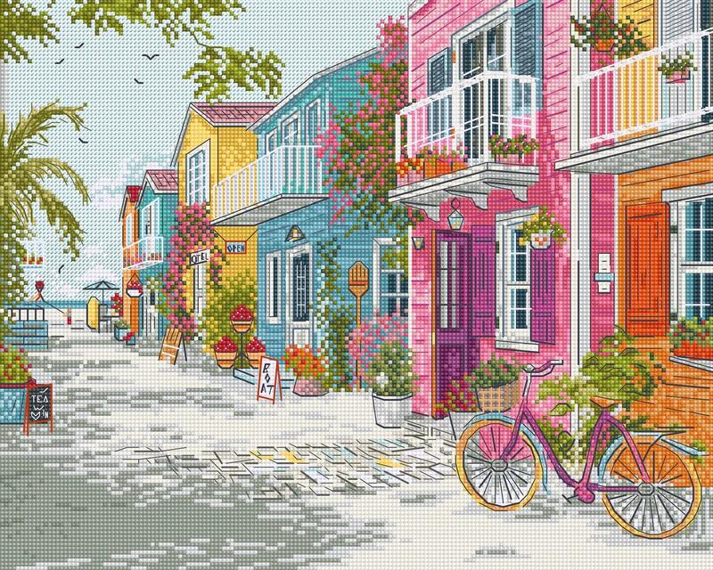 LETISTITCH クロスステッチ刺繍キット L9963 "Seaside Harmony" (シーサイド・ハーモニー) 【海外取り寄せ/納期45～90日程度】