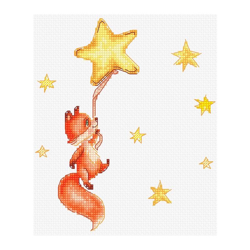 Luca-S クロスステッチ刺繍キット B1188 "Fox 2" (キツネ 狐 2) 【海外取り寄せ/納期40～80日程度】