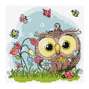 Luca-S クロスステッチ刺繍キット B1401 "Happy Owls" (幸せのフクロウ) 【海外取り寄せ/納期40~80日程度】
