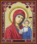 Luca-S クロスステッチ刺繍キット B446 "Icon of Kazan Mother of God" (カザンの生神女) 【海外取り寄せ/納期40〜80日程度】 ルーカス