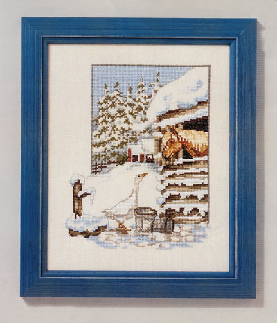 OOE クロスステッチ刺繍キット 99516 / 99517 馬とアヒル 【取り寄せ/納期40〜80日程度】 デンマークの..