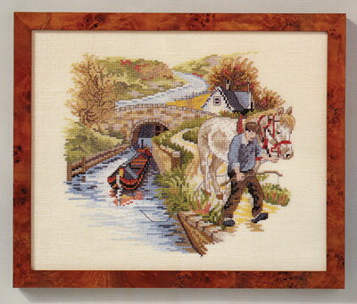 OOE クロスステッチ刺繍キット 99524 / 99525 曳き馬 【取り寄せ/納期40〜80日程度】 デンマークの刺し..