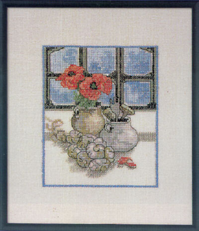 OOE クロスステッチ刺繍キット 84224 / 84225 ポピー 花柄 【取り寄せ/納期40〜80日程度】 デンマークの刺しゅうメーカー「オーレンシュレーガー(O. Oehlenschl&auml;gers Eftf. / Oehlenschlager)」製ししゅうキット poppy