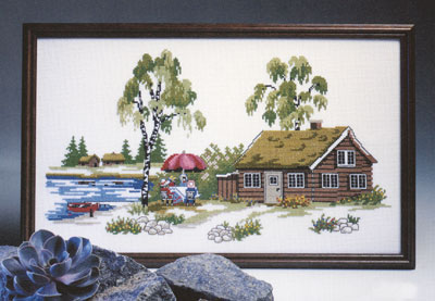 Rakuten - OOE クロスステッチ刺繍キット 33193 風景 【取り寄せ/納期40〜80日程度】 デンマークの刺しゅうメーカー「オーレンシュレーガー(O. Oehlenschl&auml;gers Eftf. / Oehlenschlager)」製ししゅうキット