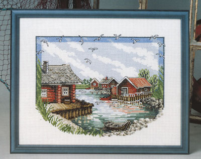 OOE クロスステッチ刺繍キット 76456 風景 【取り寄せ/納期40〜80日程度】 デンマークの刺しゅうメーカ..