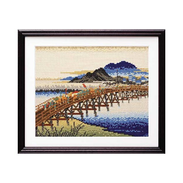 Olympusクロスステッチ刺繍キット 7143 「岡崎(矢矧之橋)」 オリムパス 東海道五十三次